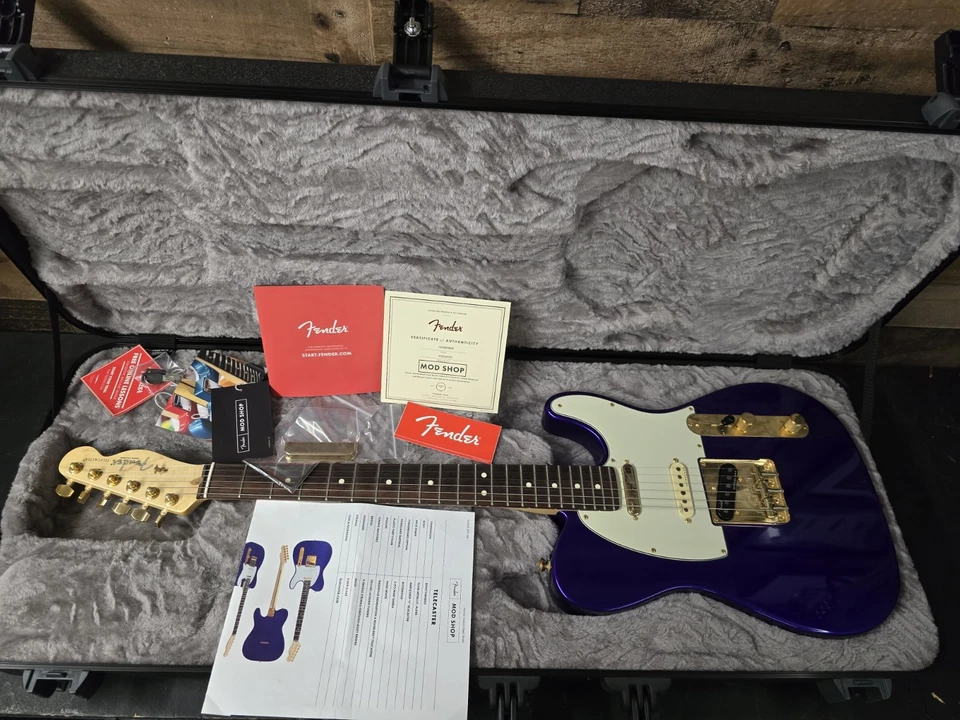 2023 Fender Telecaster Mod Shop Rare Plum Metallic Color W/ Ohsc.  - Image 1 of 4