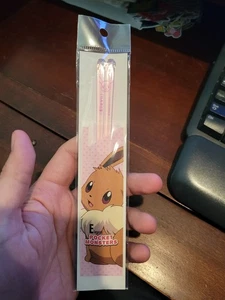 Pokemon Eevee Pink Clear Small Chopsticks Shop Pro - Picture 1 of 3