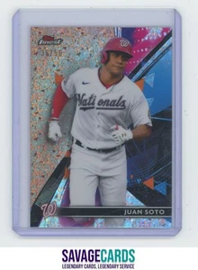 2021 Topps Finest Rose Gold Mini Diamond Juan Soto /50 #7 Washington Nationals - Picture 1 of 3