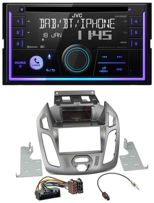 JVC MP3 USB 2DIN DAB Bluetooth CD Autoradio für Ford Transit 2013-2018 ohne Disp - Bild 1 von 4