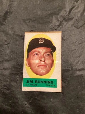 1963 Topps Peel-Offs - Jim Bunning/Tigers en muy buen estado (direcciones de pelado) Foto 1 de 2