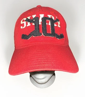 Chicago Blackhawks Patrick Sharp Sombrero Gorra Correa Trasera Rojo Reebok Face Off NHL Foto 1 de 4