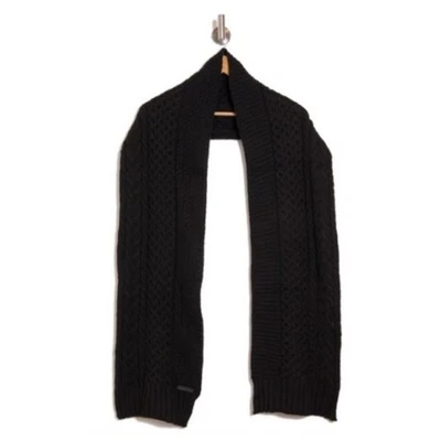 Rebecca Minkoff Mix Knit Stitch Black Comfy Scarf 79” Length NEW Please Read! - Image 1 of 4