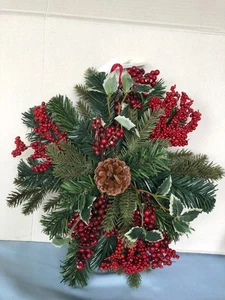 Neu mit Etikett Celebrate It Weihnachten Feiertag Indoor künstliche Kiefernnadel 12" Swag #G9 - Bild 1 von 2