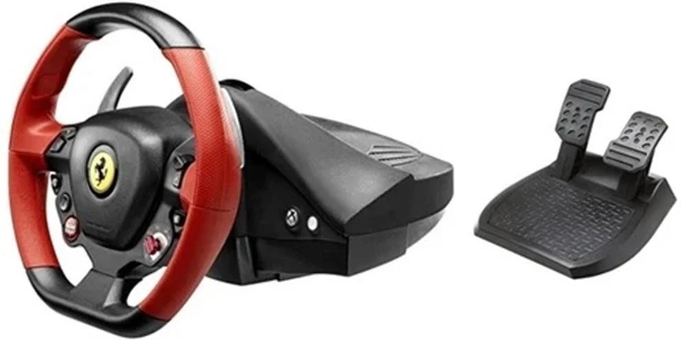 Thrustmaster Ferrari 458 Spider Racing Wheel Pedals Xbox 1 Video Game Accessory - Image 1 of 1