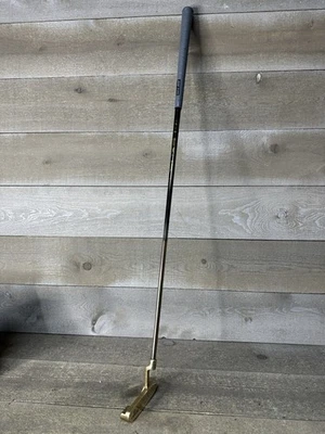 Lexus Gold Blade Putter Right Handed True Temper Steel 35" Engraved Logo - Image 1 of 4