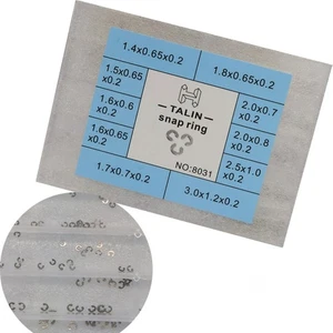 150PCS Assorted 10 Sizes Chronograph Watch Pusher Button Clip Circlip Snap Ring - Picture 1 of 11