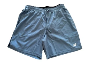 New Balance 7 Inch Men’s Sport Running Jogging Lined Shorts Light Blue Large L - Picture 1 of 3