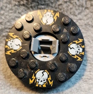 Lego Ninjago Spinner Round Black Orange Skull - Picture 1 of 2