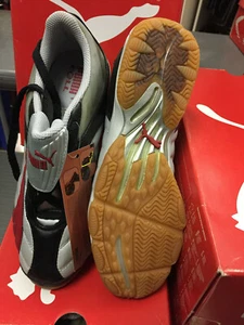 PUMA 100480 PELLE SINTETICA CALCETTO SUOLA GOMMA 38,5/46 GRIGIO/ROSSO - Foto 1 di 6