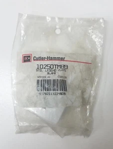 Pack Of 10 Cutler Hammer Blank Legend Plate A1 Aluminum EATON 10250TM89 NEW - Picture 1 of 2