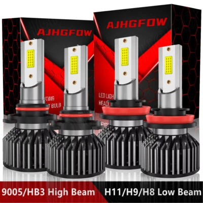 Combo de 4 bombillas LED delanteras de haz alto bajo para Mazda CX-3 2016-2021 6000K Foto 1 de 4