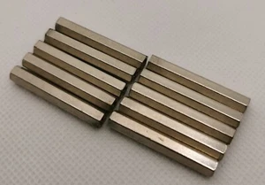 10 Pcs M3 x 33.5 mm Hex Brass Female / Female Standoff Spacer Nickel Plated - Picture 1 of 2