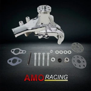 Long Water Pump LWP Chrome Alumimum Fits Chevy Small Block SBC 283 383 1969-1987 - Picture 1 of 6