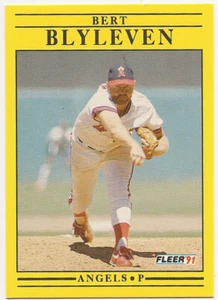 1991 Fleer #308 Bert Blyleven California Angels - Bild 1 von 2