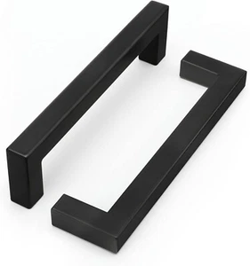 5 Inch Matte Black Cabinet Handles Cabinet Pulls for Kitchen Bathroom Cupboard - Picture 1 of 12
