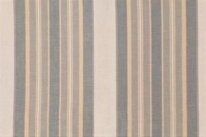 Fabric Robert Allen Beacon Hill Thistle Stripe Pewter White Drapery *J49 - Picture 1 of 1