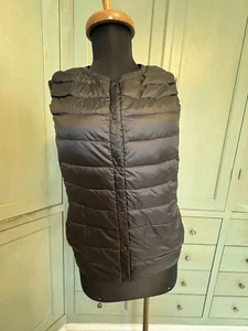 Uniqlo Ultra Light Down Feather Black Quilted Puffer Vest Slim Women's Small - Bild 1 von 9