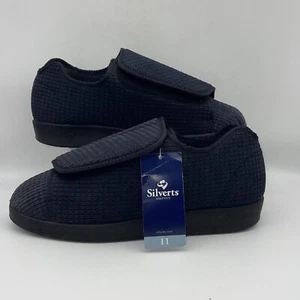 Silverts Blue Reusable Slippers Mens Size 11 Women’s Size 13 Slip-Resistant - Picture 1 of 8