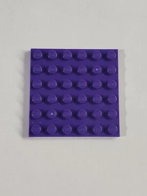 LEGO Parts ● Purple Plate 6 x 6 ● # 3958 ● QTY 1 - Image 1 of 2