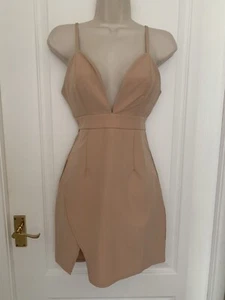 Women’s Nude In The Style Mini stretch Dress Uk 8 - Bild 1 von 5