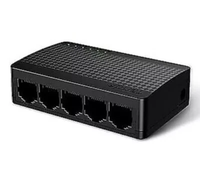 Tenda 5 Port Gigabit Ethernet Switch Plastic Shell (SG105 V4.0) Black - Image 1 of 4