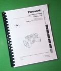 Owners Manual For Panasonic Ag-Dvx100b Video 88 Pages W/Clear Covers!
