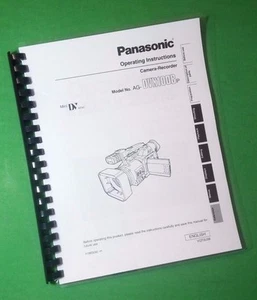 Owners Manual for Panasonic AG-DVX100B Video 88 Pages W/Clear Covers! - Picture 1 of 1