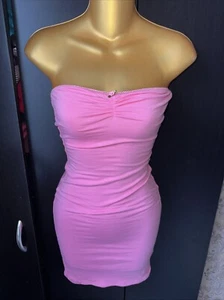 SUMMER SALE Pink Bodycon dress women's size Small Stretchy - Picture 1 of 2