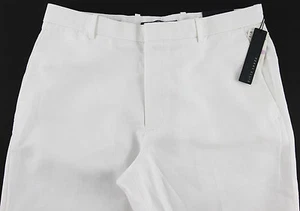 Men's PERRY ELLIS White Casual Dress Linen Cotton Pants 38x32 38 NWT NEW Wow! - Picture 1 of 5