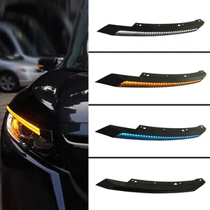 For Honda Civic 2016-2021 Headlight Eyebrows LED Daytime Running Turn Signal - Imagen 1 de 12