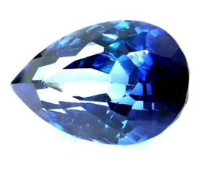 Piedra preciosa suelta corte pera zafiro azul cachemira certificado natural de 14,00 quilates - Imagen 1 de 4