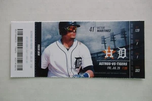 DETROIT TIGERS VS HOUSTON ASTROS 7/29/2016 FULL TICKET ~ VICTOR MARTINEZ - Picture 1 of 1