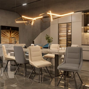 2/4x Swivel Dining Chair Side Chair Accent Chair Dining Room Kitchen Office Bar - Picture 1 of 18
