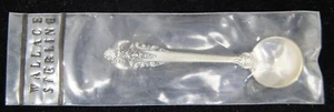 GRANDE BAROQUE Wallace Sterling Silver Salt Spoon 2 1/2" Factory Sealed - Picture 1 of 3