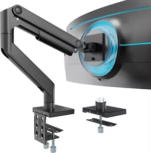 Single Monitor Arm Desk Mount for 17-49 inch Flat & Curved Screens, Heavy-Duty A - Picture 1 of 8