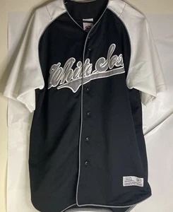 Medium 38-40 Chicago White Sox Regular Season True Fan Button Down Black Jersey - Picture 1 of 10