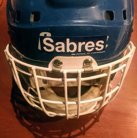 DOMINIK HASEK Buffalo Sabres Full Size Helmet/Mask!!! Exact replica Cooper HM50 Cover