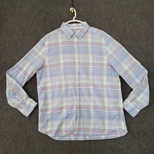 Vineyard Vines Shirt Mens Large Blue Pink Button Down Classic Fit Murray Plaid - Picture 1 of 13
