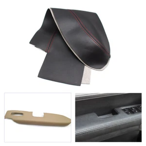 2*Front Inner Door Handle Panel Armrest Leather Cover For Honda CRV 2007-2011 - Picture 1 of 6