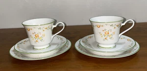 Noritake “Debut” # 7210 Trios Teacups & Sauces & Plates X 2 Vintage c1975 Japan - Picture 1 of 7