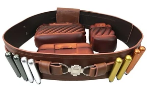 OBI Deluxe Full Belt Pouches Capsules jedi costume prop accessories - Picture 1 of 8