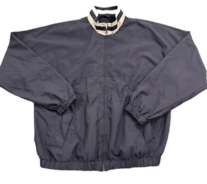 Pebble Beach Men’s Large Golf Performance Full Zip Jacket Black Tan EUC - Picture 1 of 7