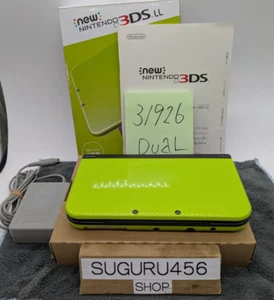 【Dual IPS】【Near Mint w/box 】Lime black NEW Nintendo 3DS LL XL handheld Console - Picture 1 of 21