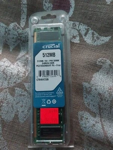 (2)Crucial PC-2700 512 MB DIMM 333 MHz DDR SDRAM Memory (CT6464Z335) - Picture 1 of 5