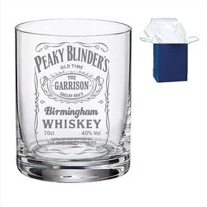 Engraved Whiskey Glass, Tumbler ,Peaky Blinders Theme, Birthday Gift, Christmas  - Picture 1 of 1