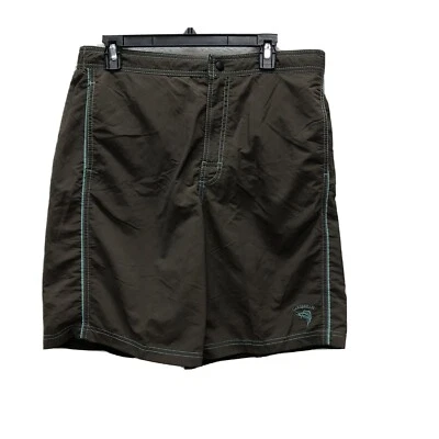 Caribbean Mens Medium Dark Brown New Mens Swimming Trunks Board Shorts NWTs - Image 1 of 4