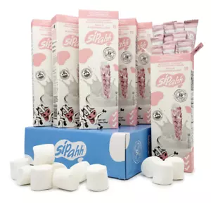 Sipahh Strohhalme mit Milcharoma. 60 pflanzliche Strohhalme. HALLO MARSHMALLOW! 6 Packungen - Bild 1 von 9