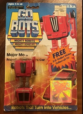Vintage Tonka Bandai Transformer GOBOTS Machine Robo MAJOR MO + Sticker 54 7255 - Image 1 of 3