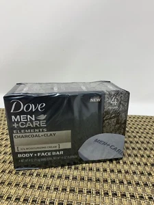 Barra corporal y facial Dove Men+Care Elements carbón + arcilla 4 oz, 4 barras - Imagen 1 de 2